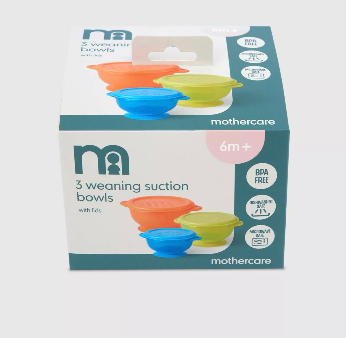 Mothercare 3-Pack Suction Bowls