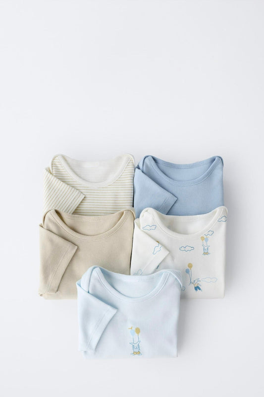 Zara 5 Pack Short Sleeve Bodysuits