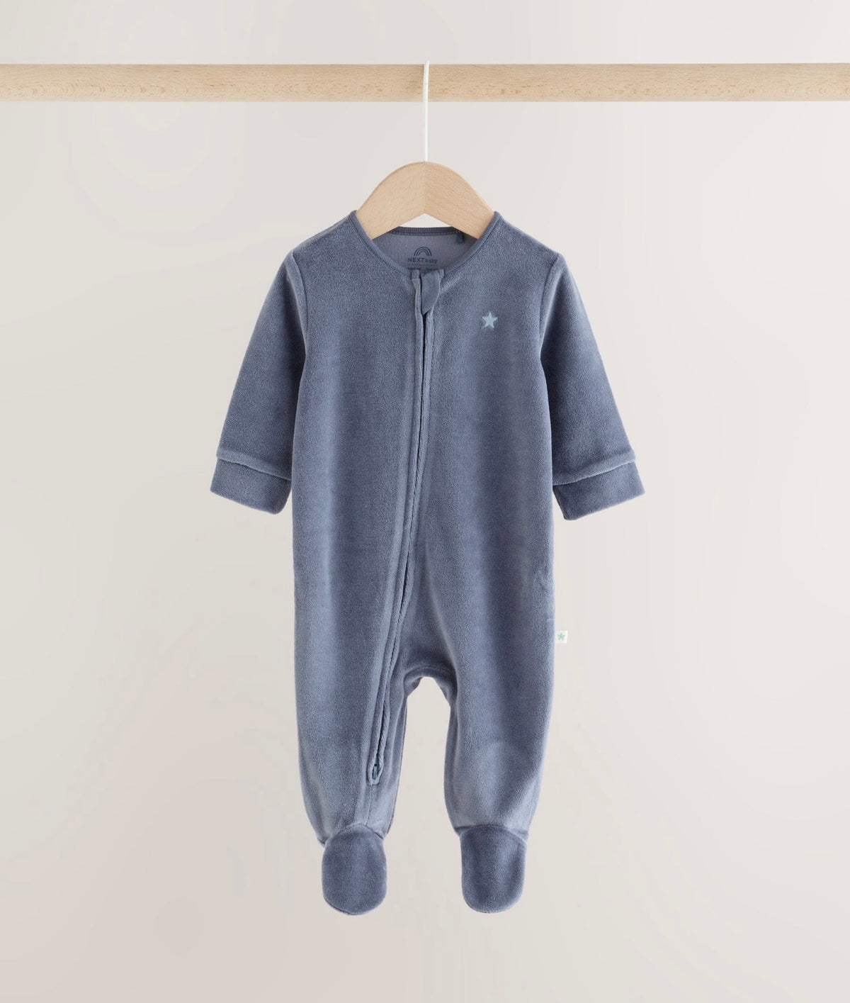Next 2-Pack Velour Sleepsuit