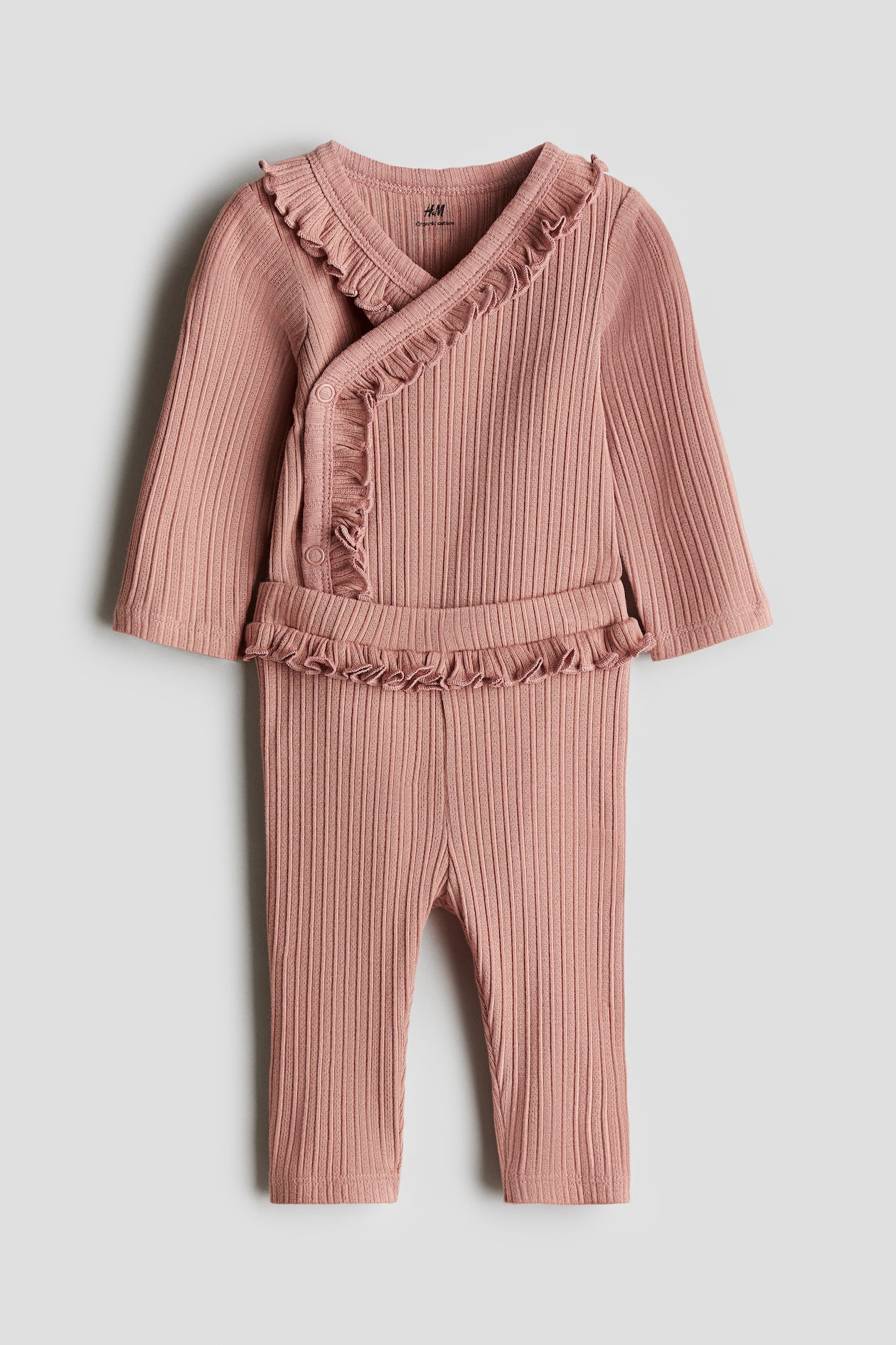 2 pieces pointelle jersey set