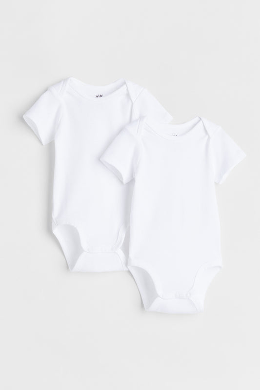 H&M 2 Pack Short Sleeve Bodysuits