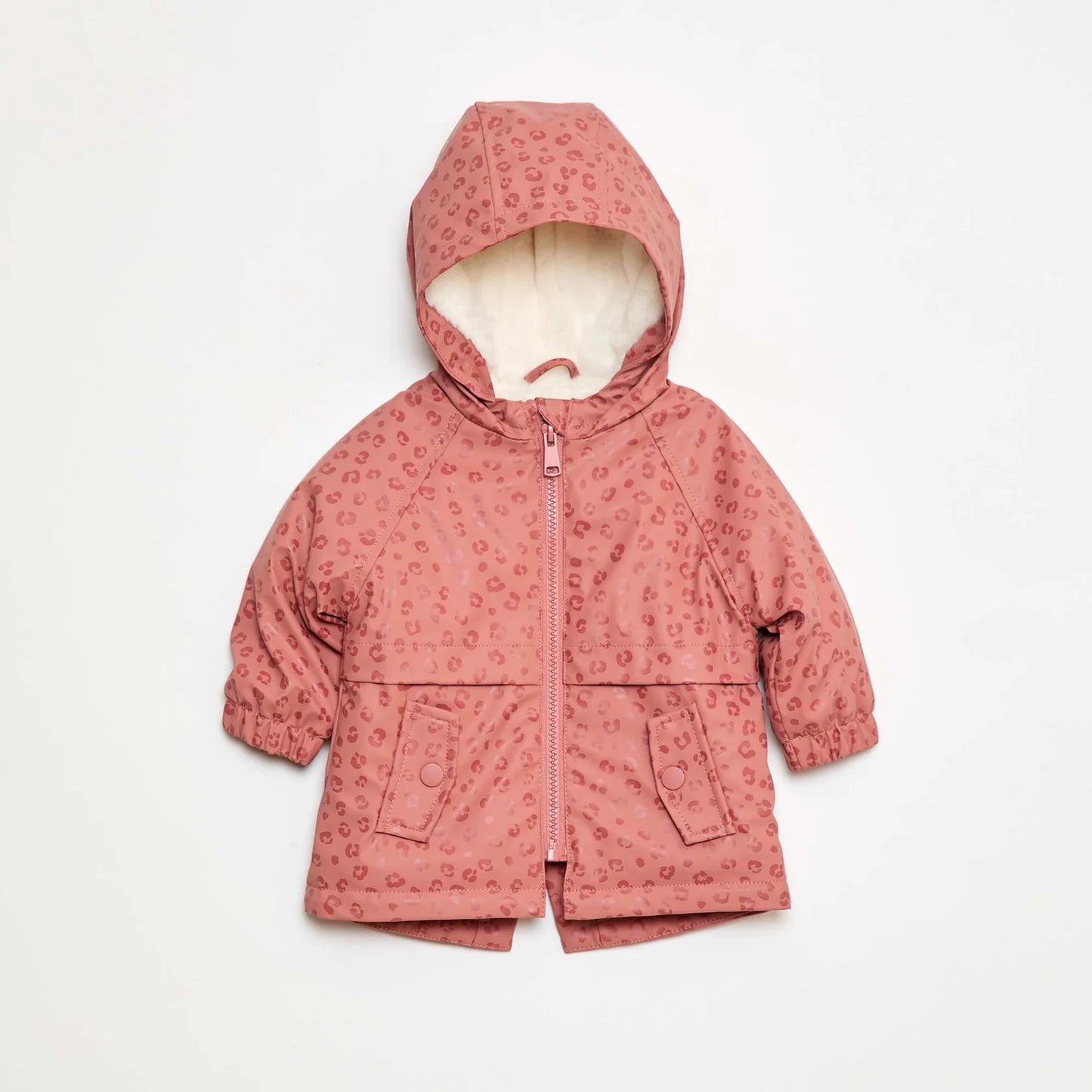 Printed parka pink