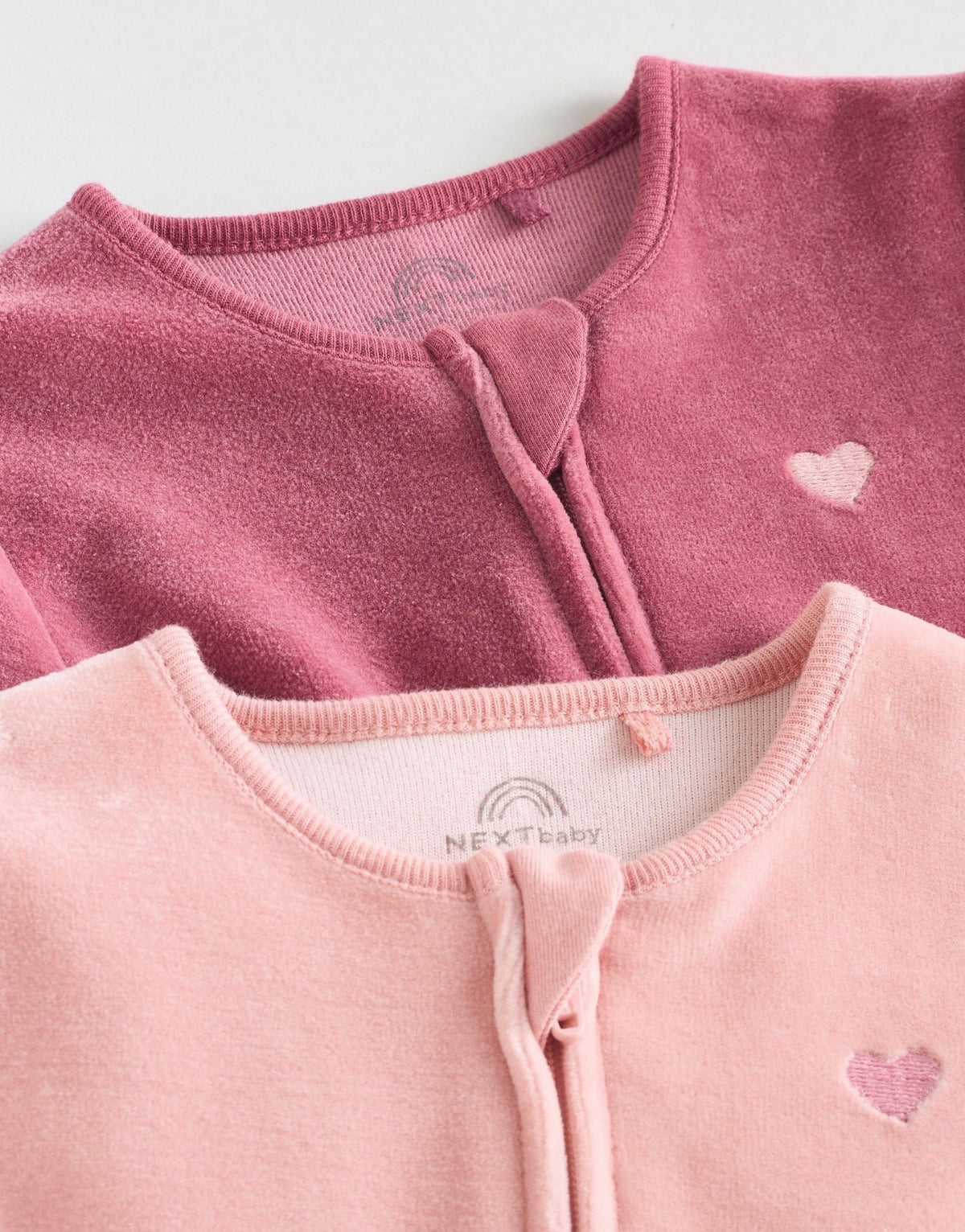 Next 2-Pack Velour Sleepsuit