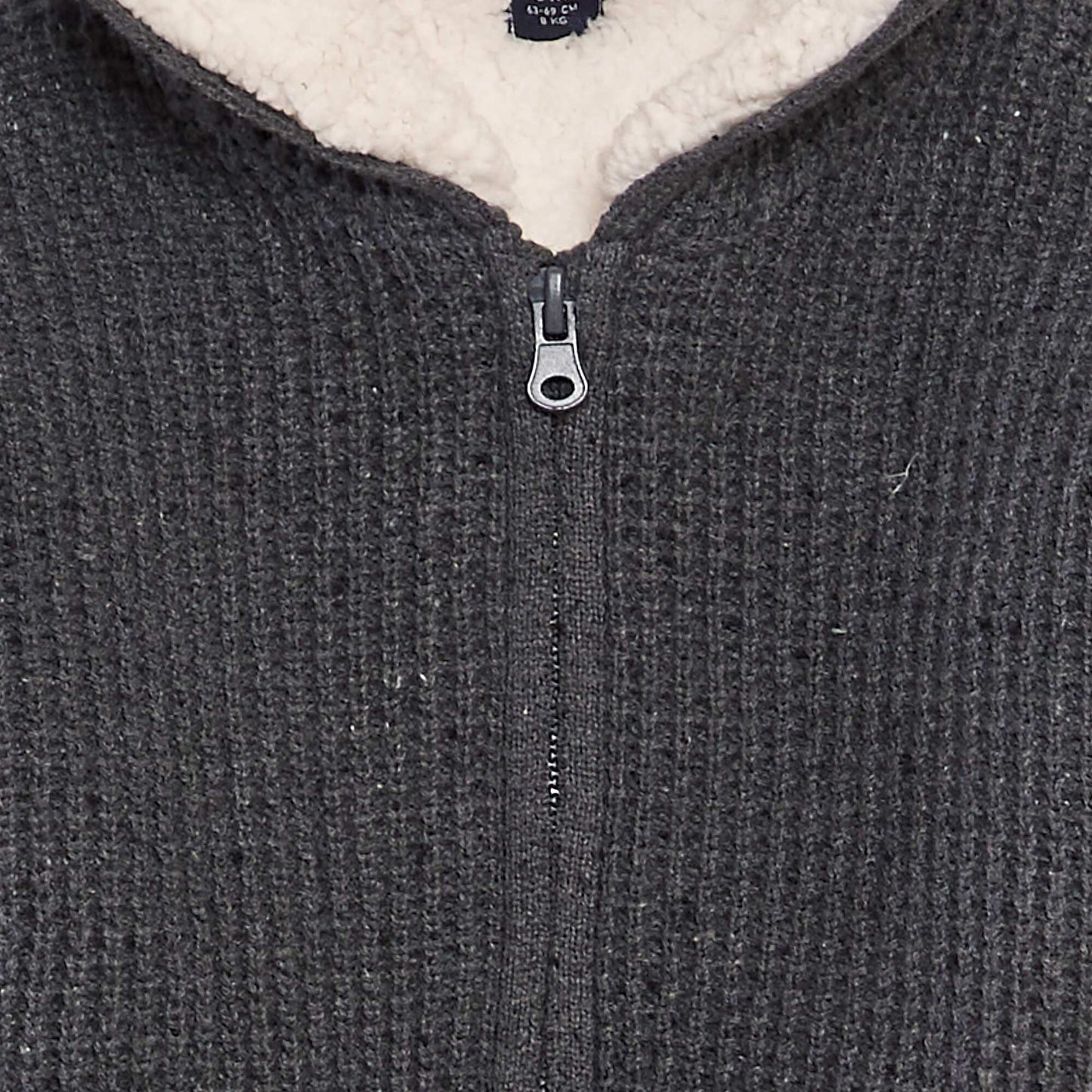 knitted vest with hood