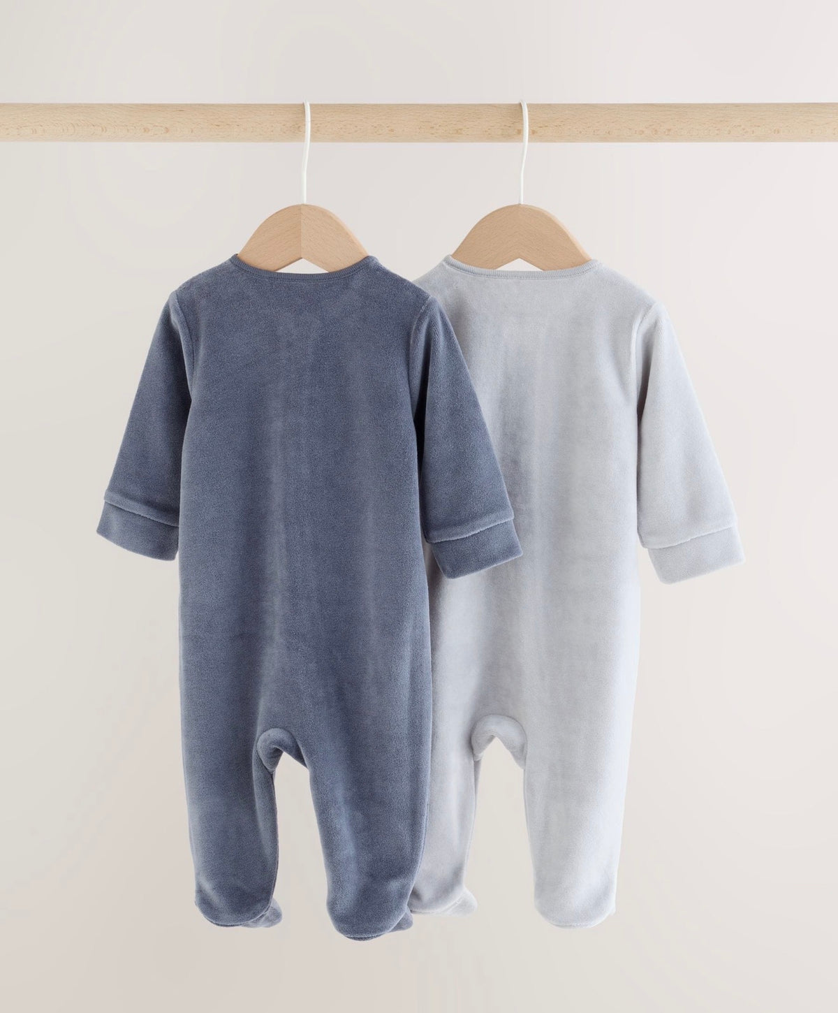 Next 2-Pack Velour Sleepsuit