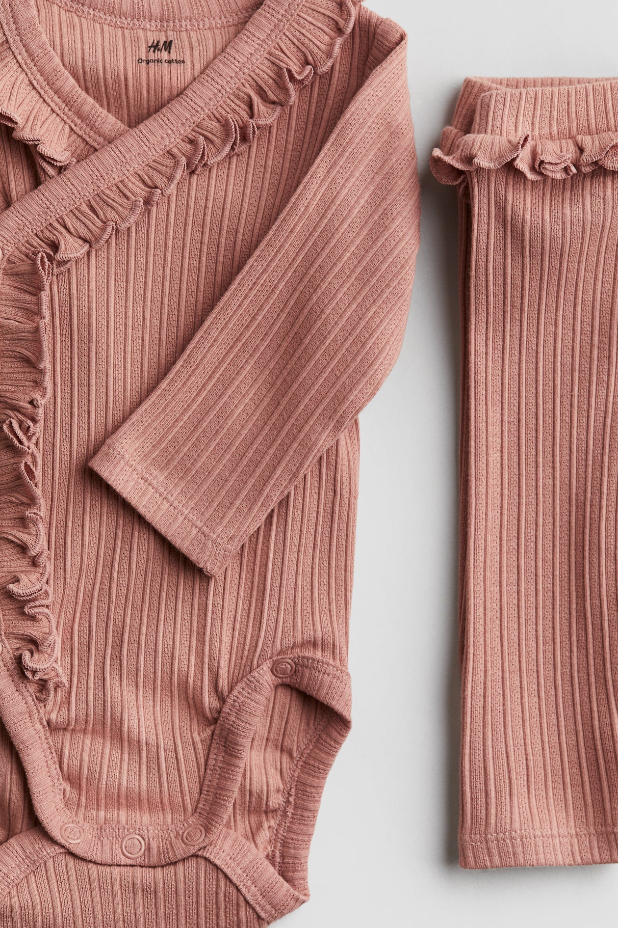 2 pieces pointelle jersey set