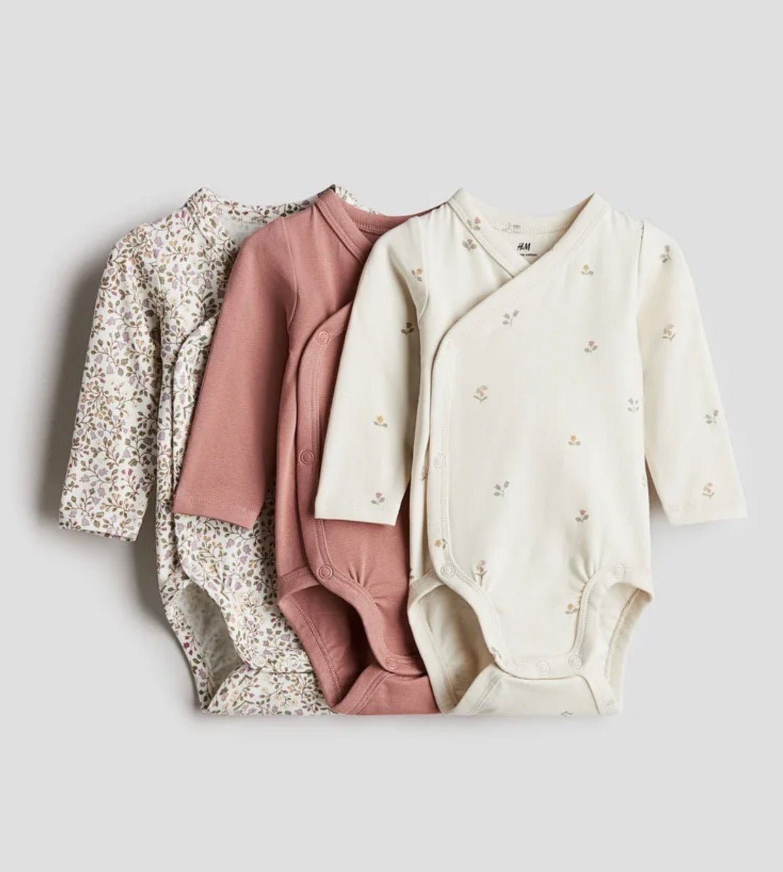 H&M 3-Pieces Wrapover Bodysuits