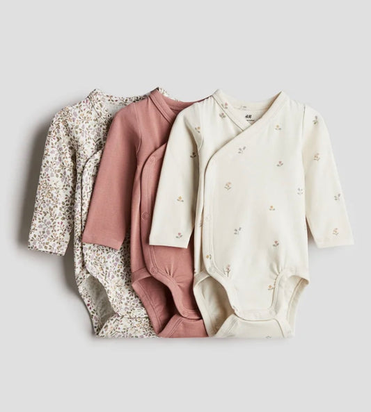 H&M 3-Pieces Wrapover Bodysuits