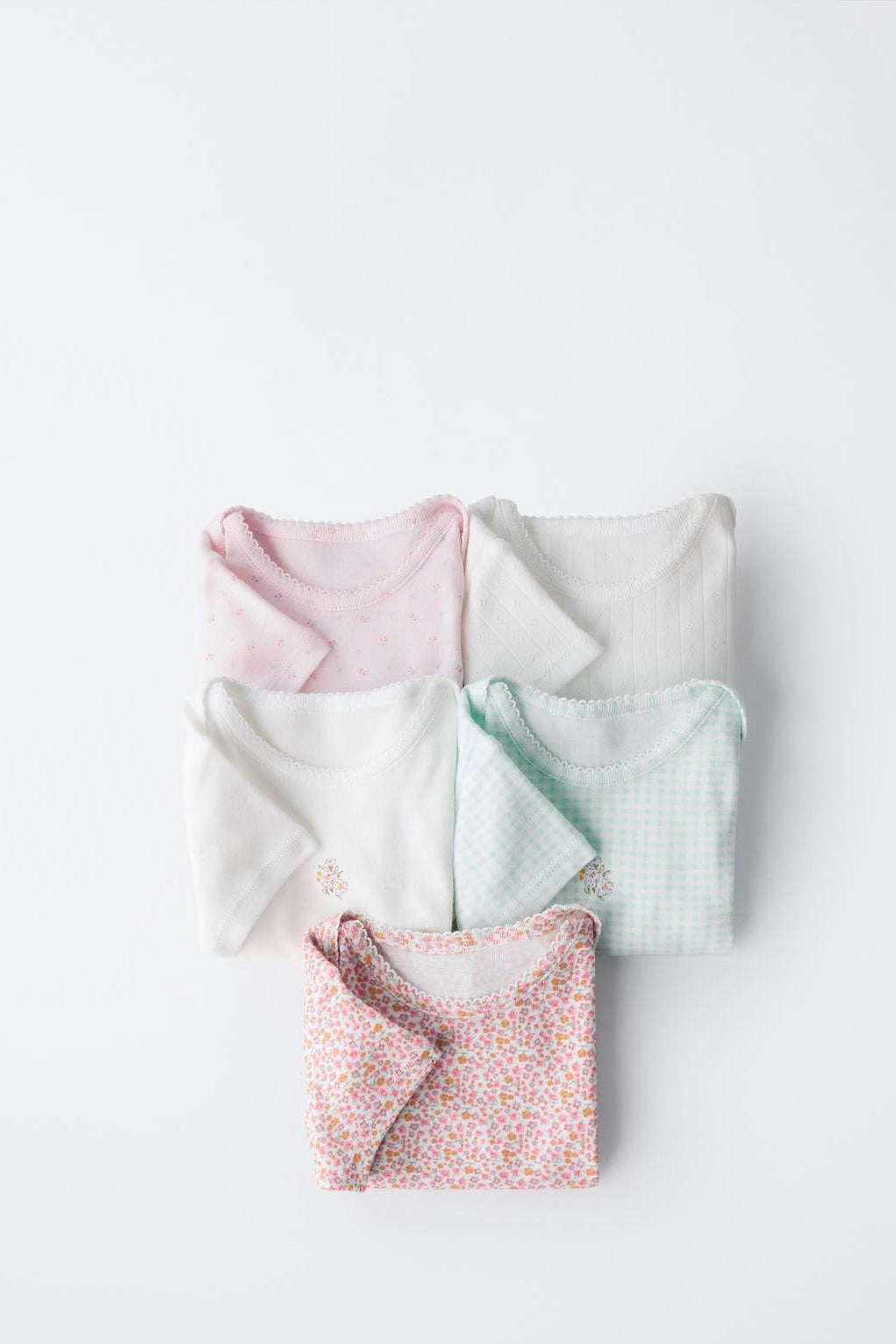 Zara 5 Pack Short Sleeve Bodysuits