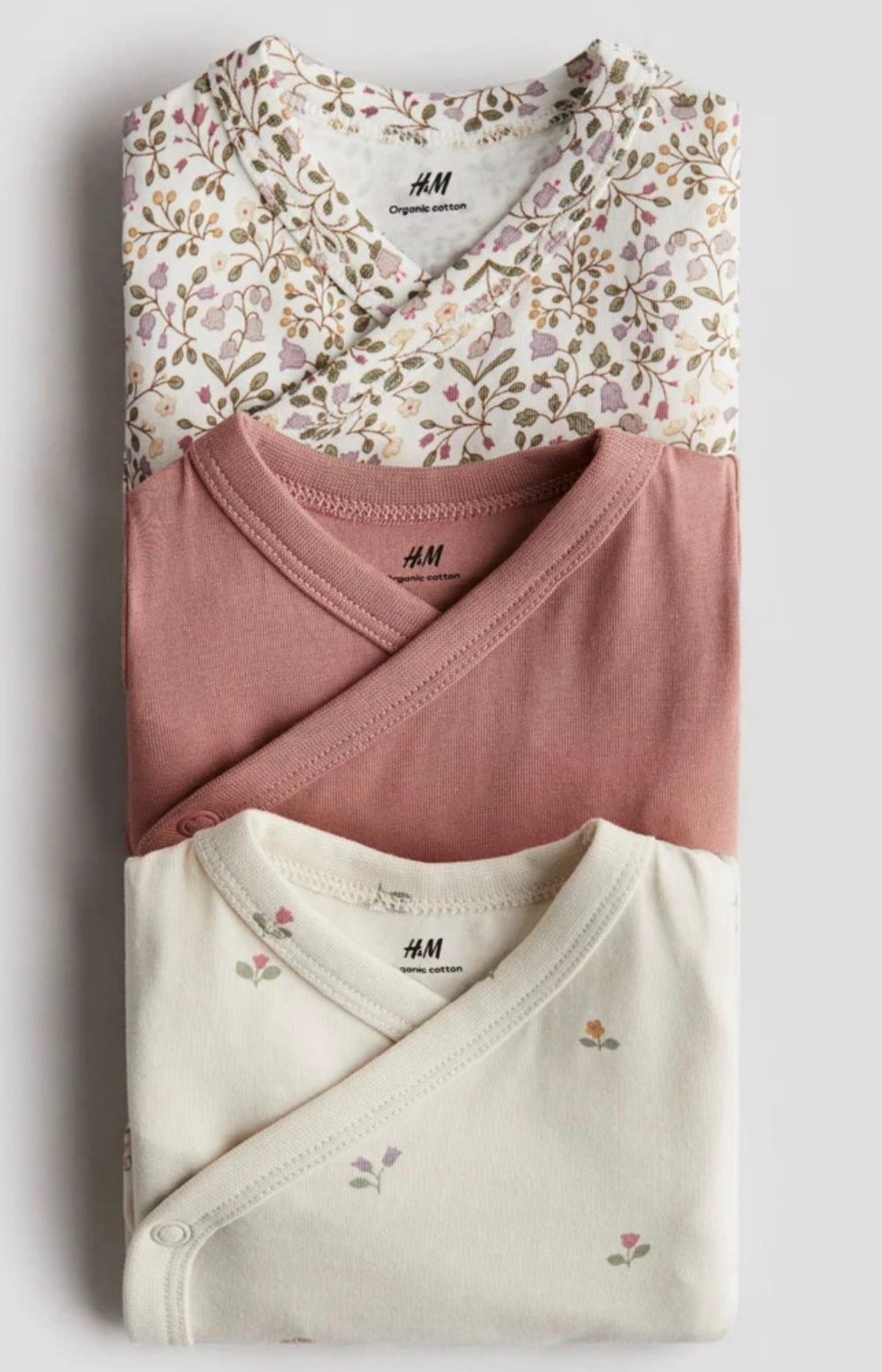 H&M 3-Pieces Wrapover Bodysuits