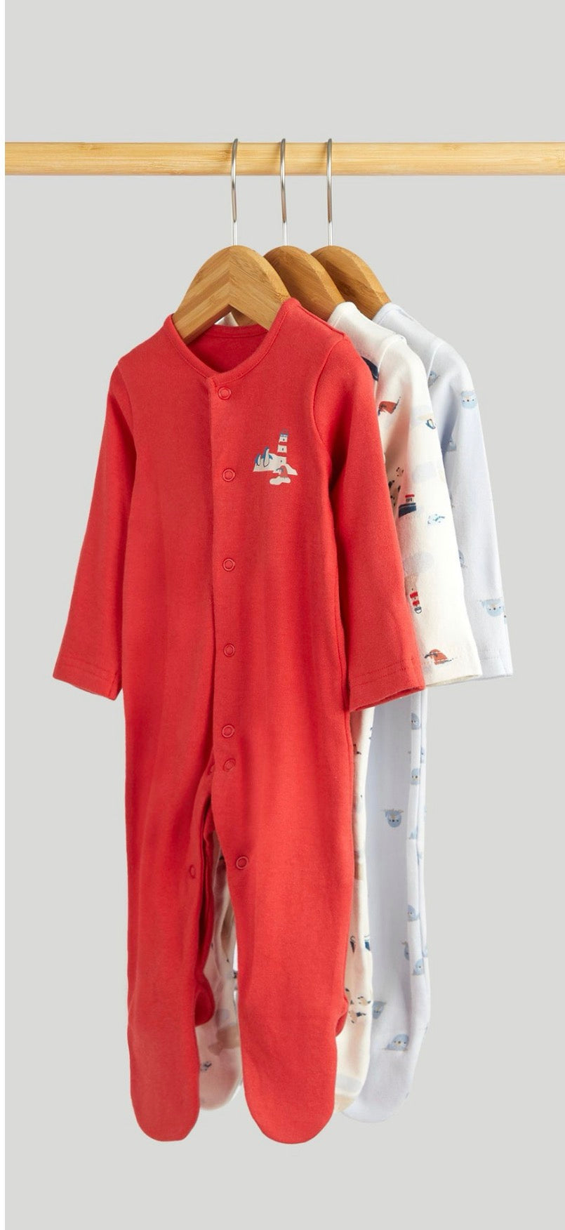 Mothercare 3 Pieces Sleepsuits
