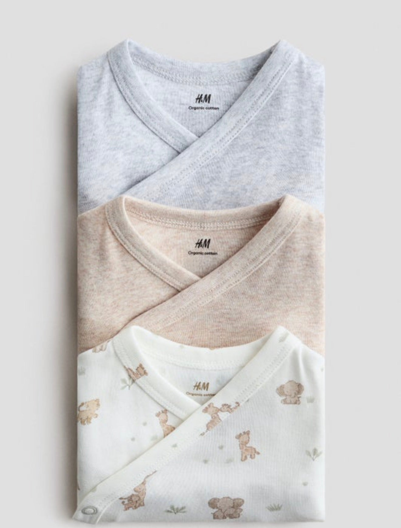 H&M 3-Pack Wrapover Bodysuits