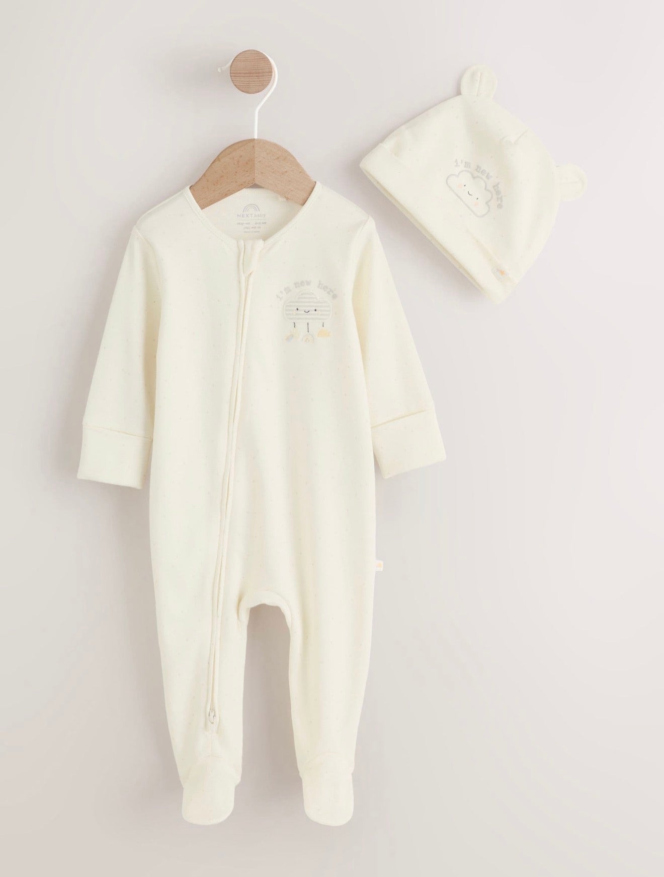 Next Cotton Sleepsuit with Hat