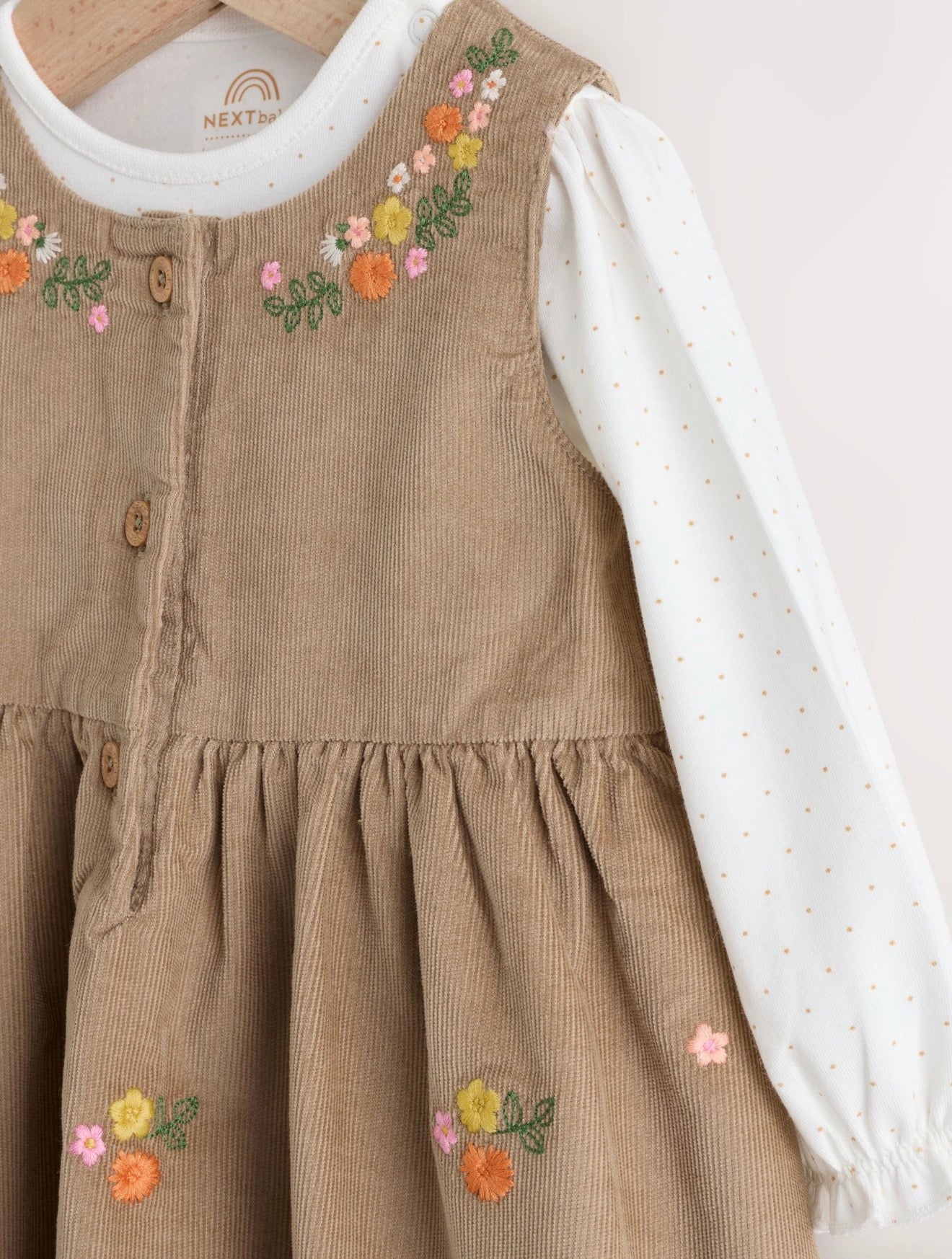 Next Embroided dress and bodysuit