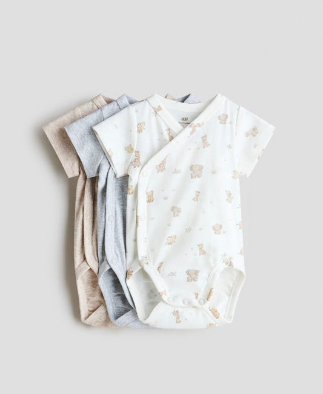 H&M 3-Pack Wrapover Bodysuits