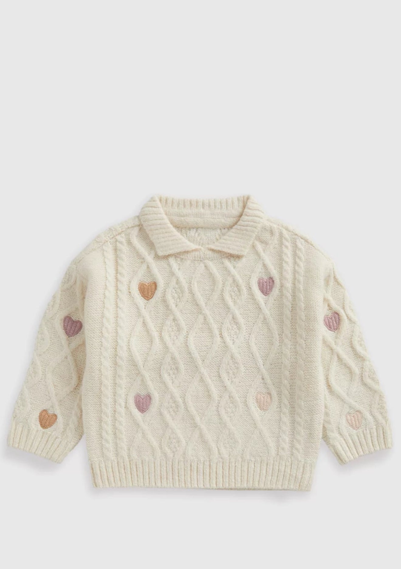 Mothercare Embroiled cable knit jumper