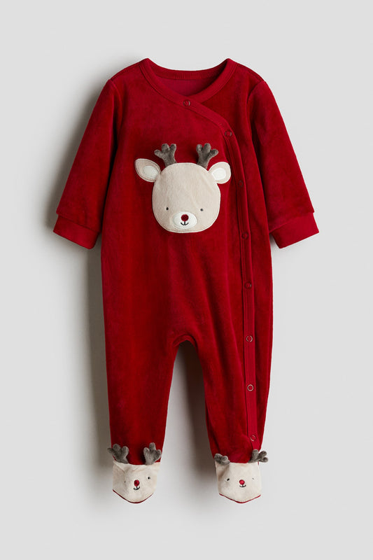 Velour sleepsuit