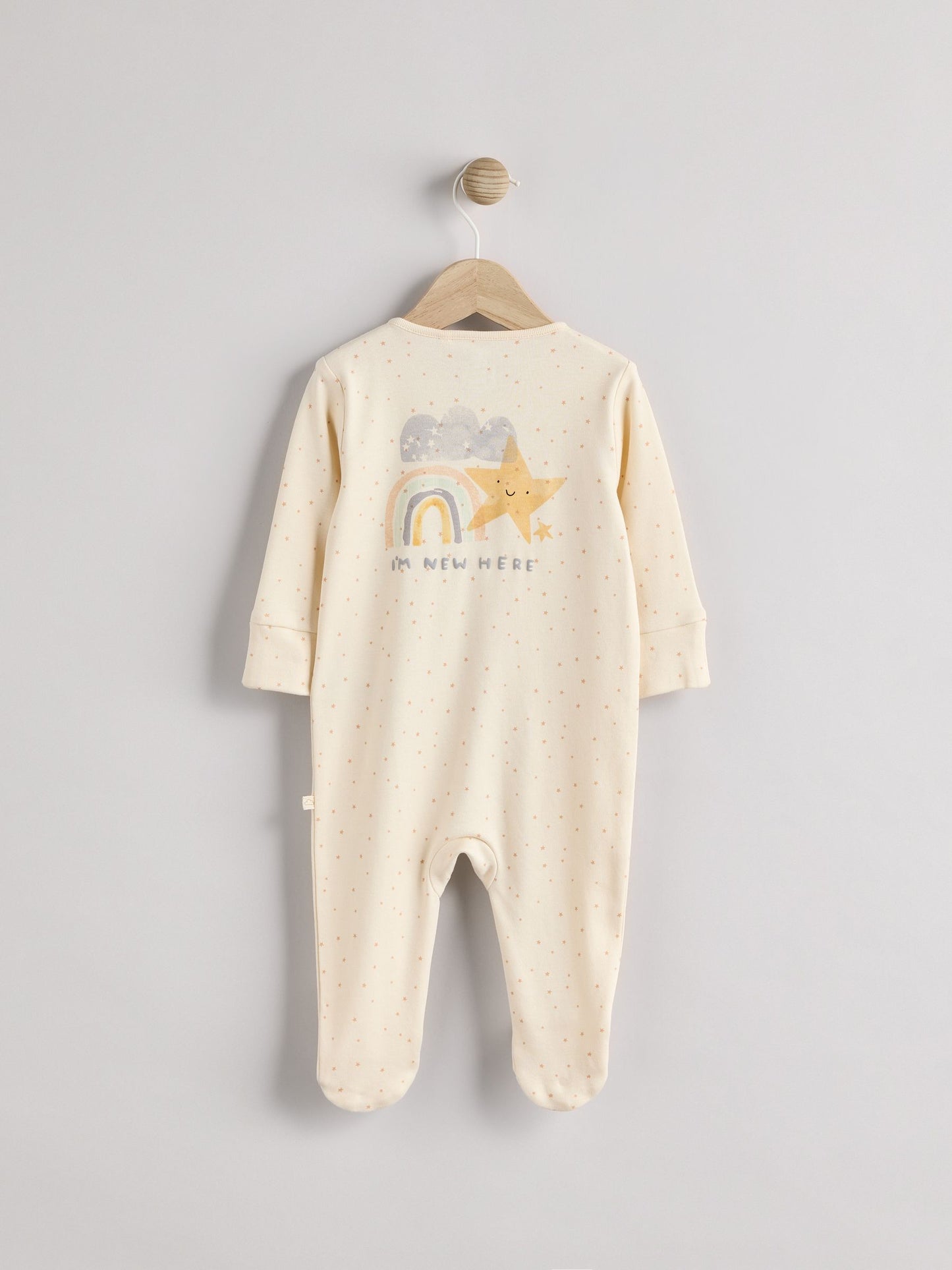 Cotton sleepsuit and hat set