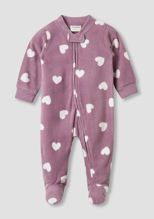 Printed fleece Sleepsuit