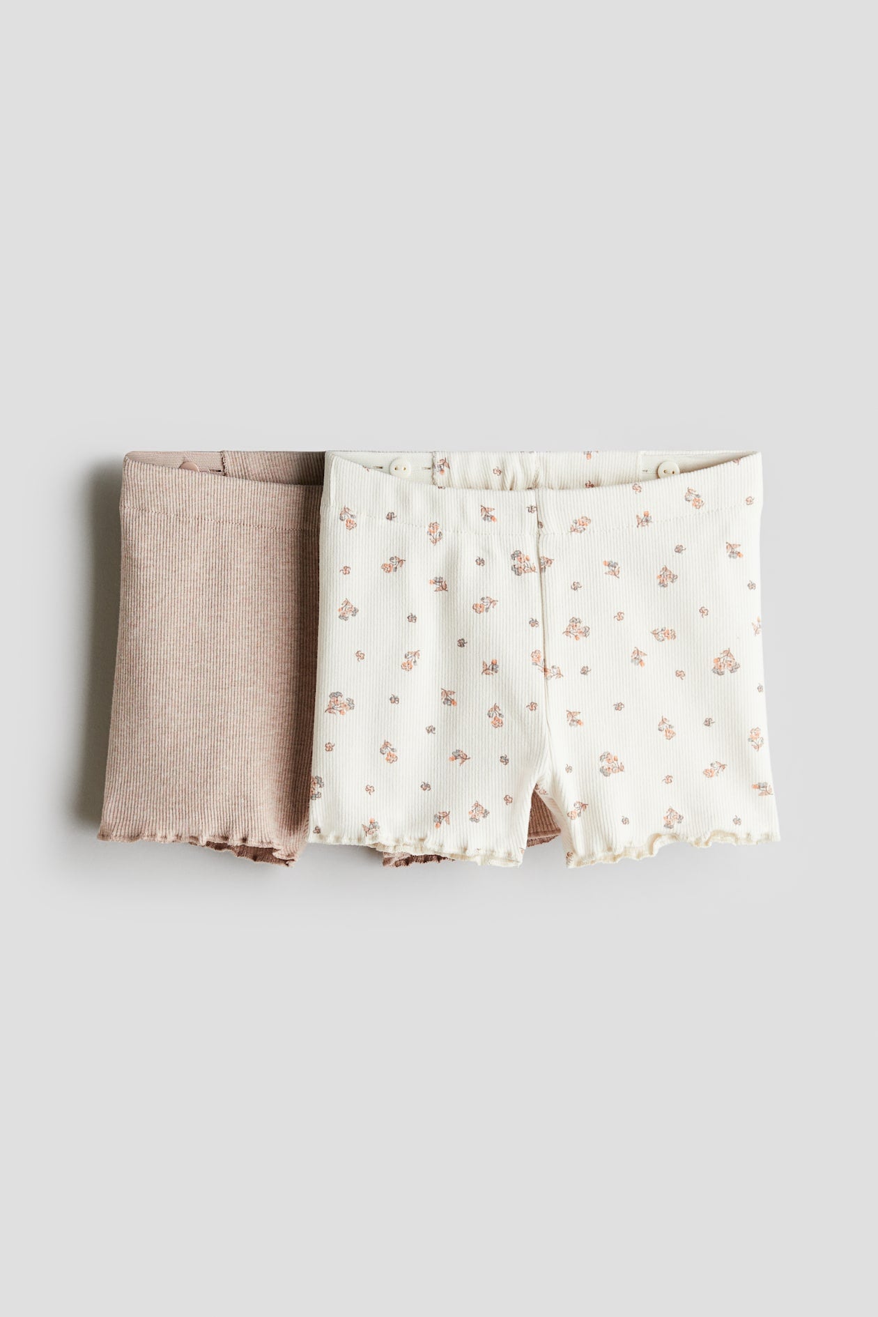 H&M 2 Pack Ribbed Shorts
