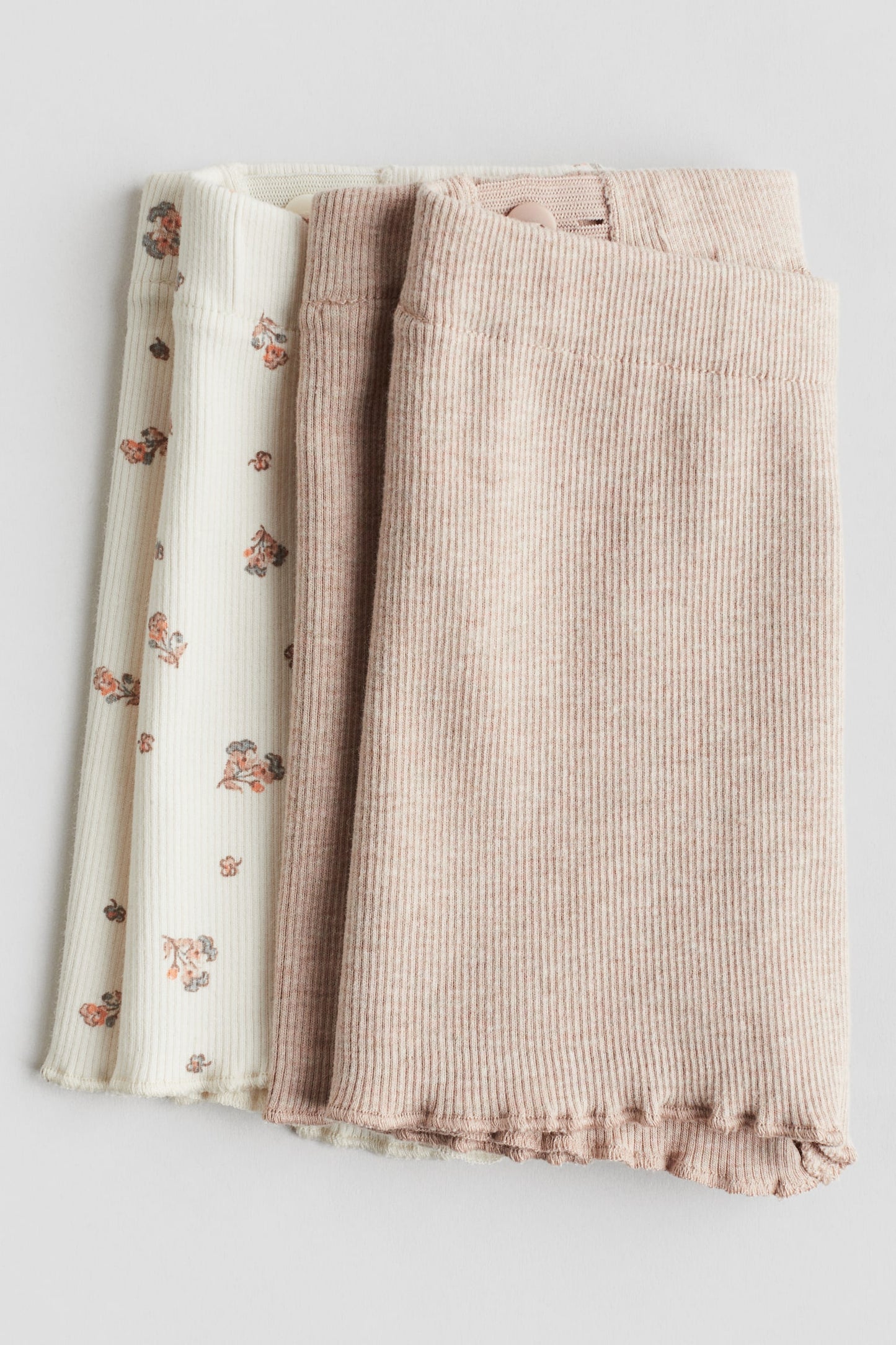 H&M 2 Pack Ribbed Shorts