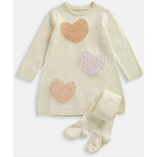 Mothercare Knitted jumper dress and tights set