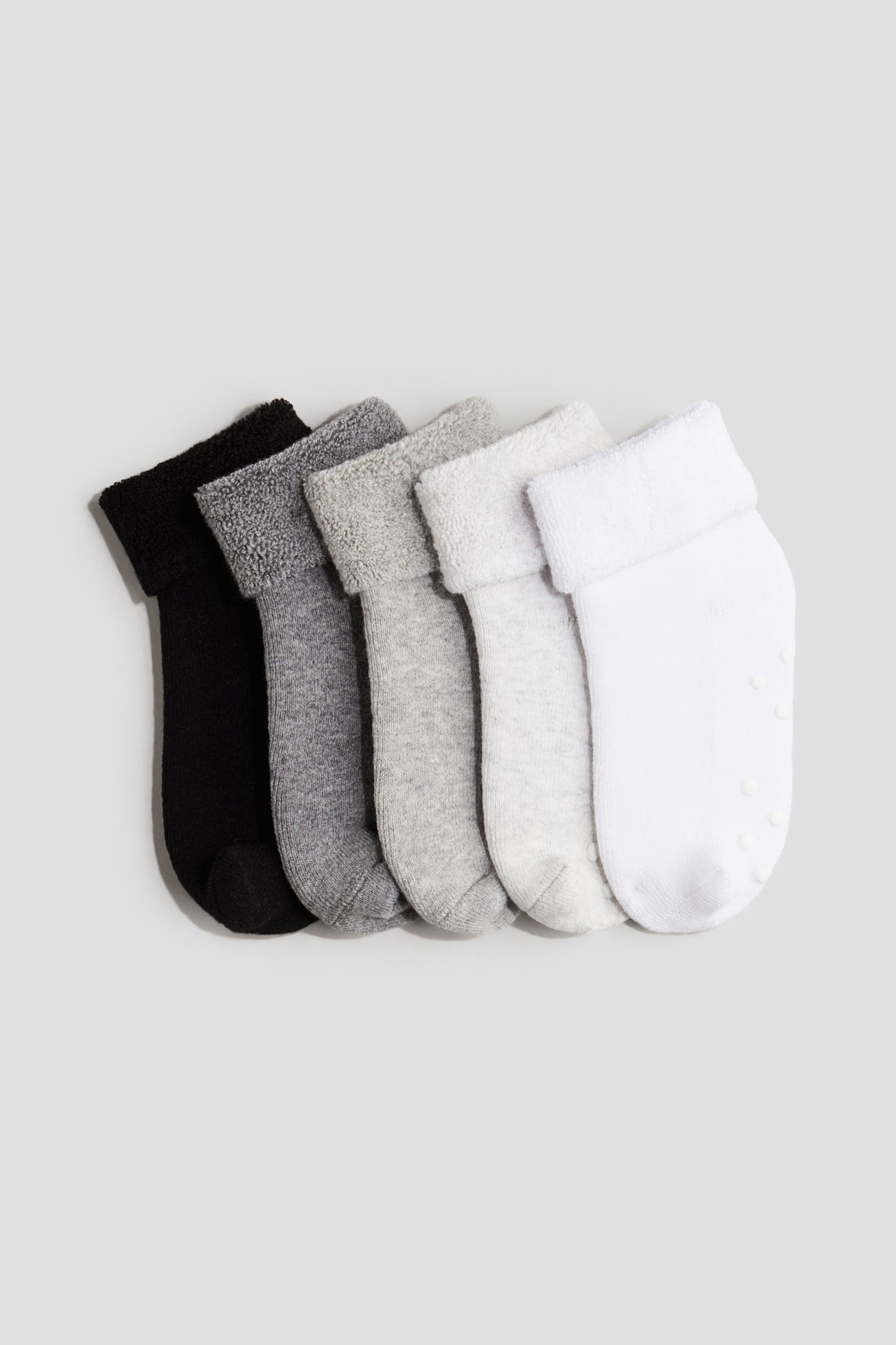 5-PACK ANTI-SLIP TERRY SOCKS