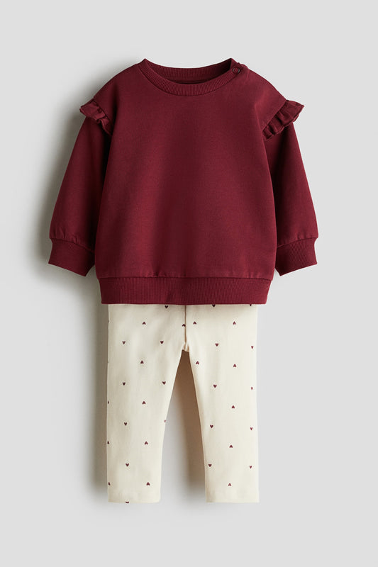 2-PIECE SWEATSHIRT AND LEGGINGS SET