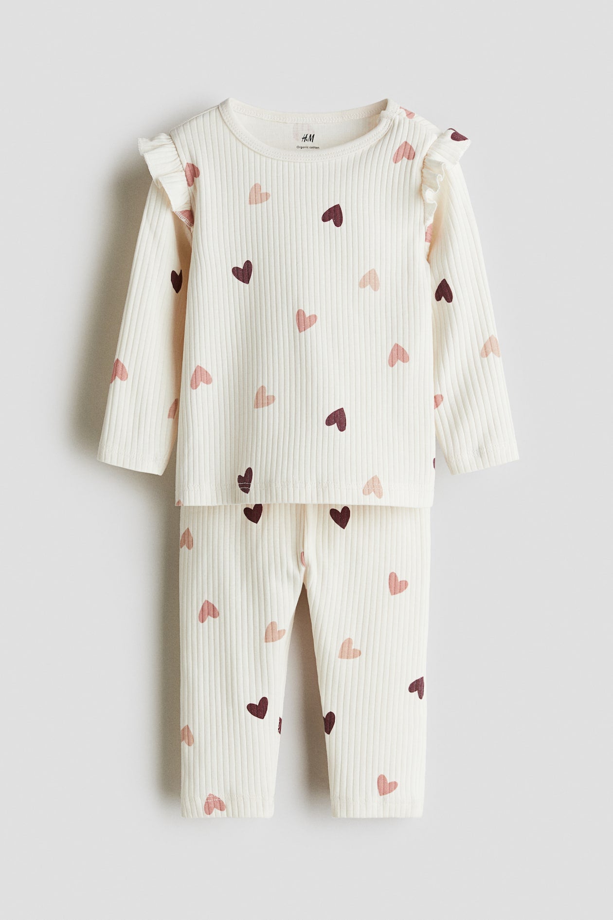 H&M RIBBED COTTON SET