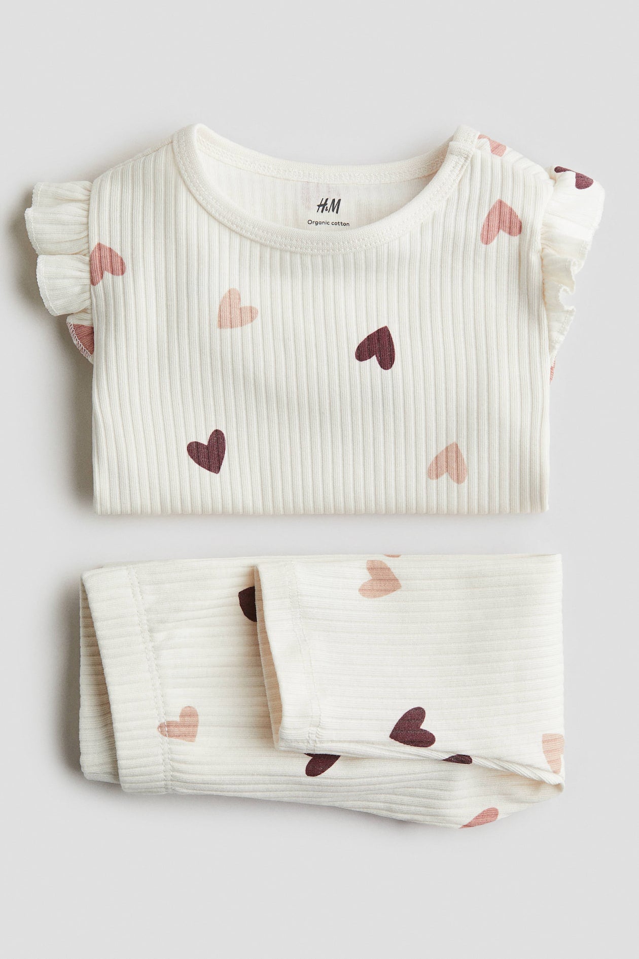 H&M RIBBED COTTON SET