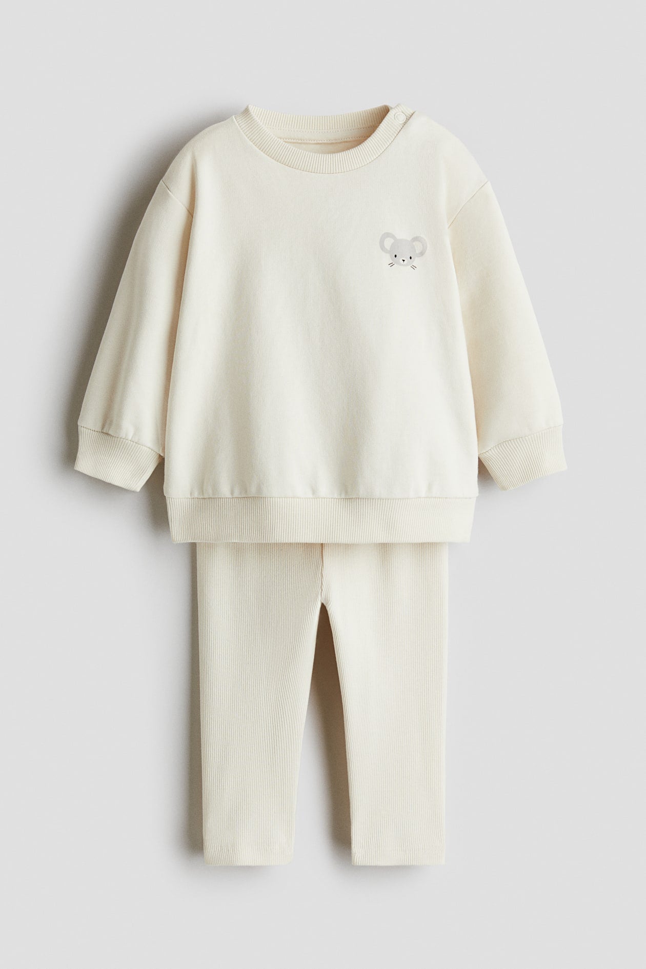 H&M 2-PIECE SWEATSHIRT AND LEGGINGS SET