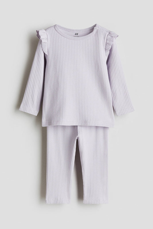 RIBBED COTTON SET