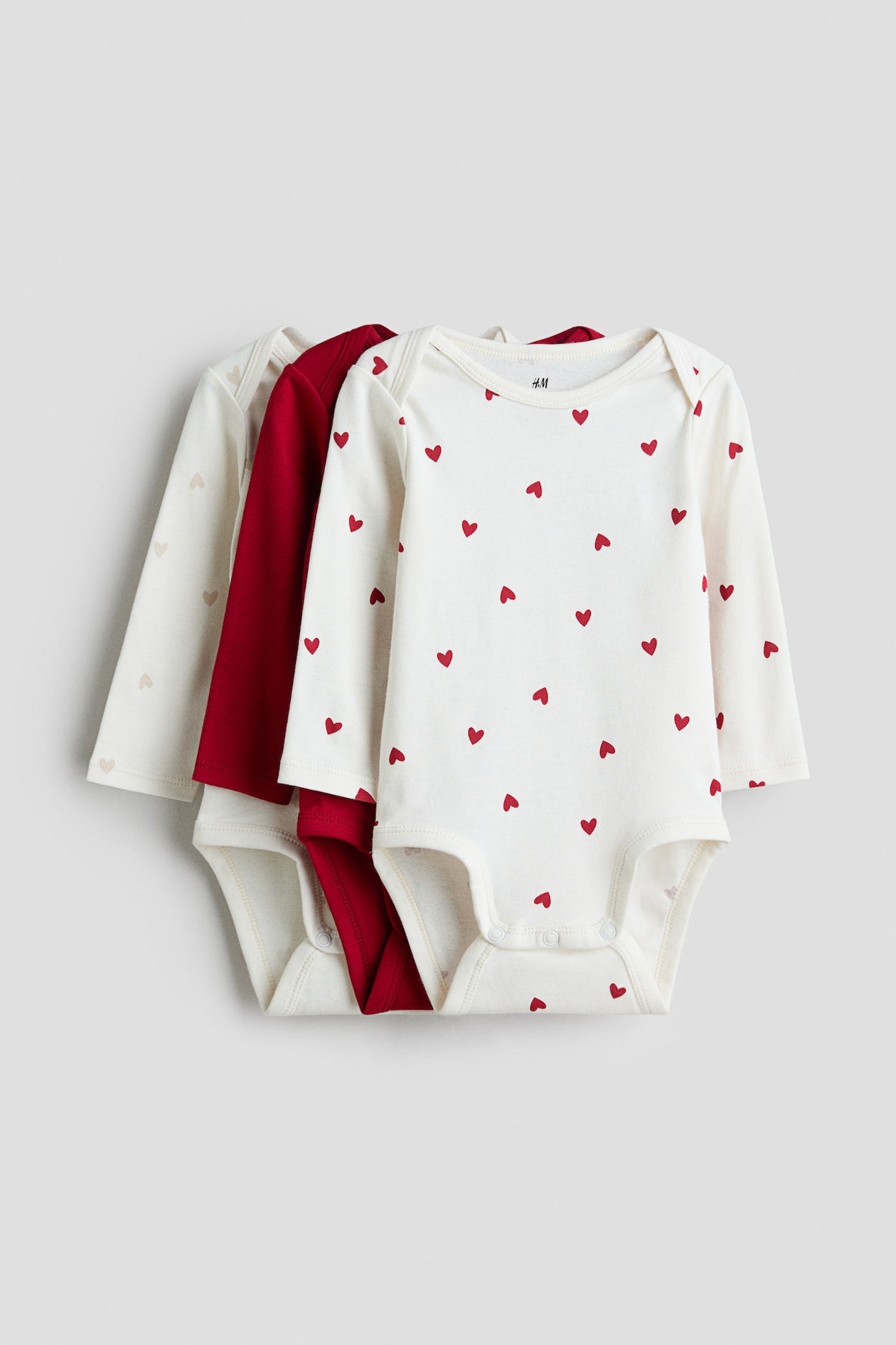 H&M 3-PACK PRINTED JERSEY BODYSUITS