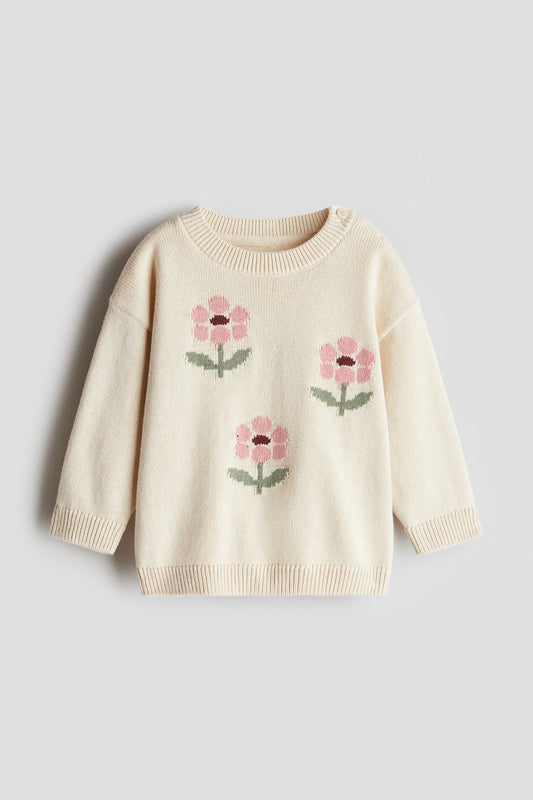 JACQUARD-KNIT SWEATER