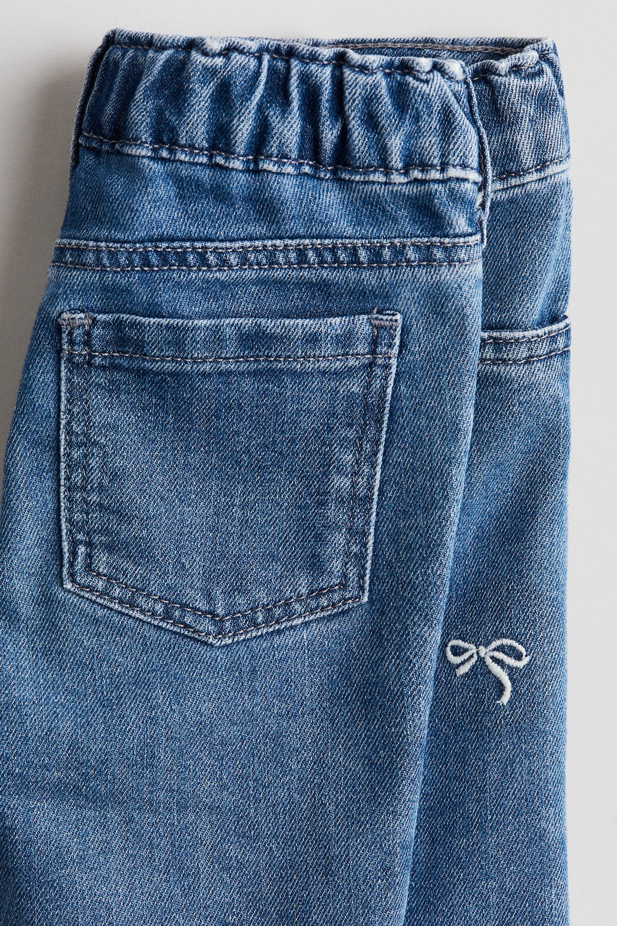 H&M EMBROIDERY-DETAIL JEANS