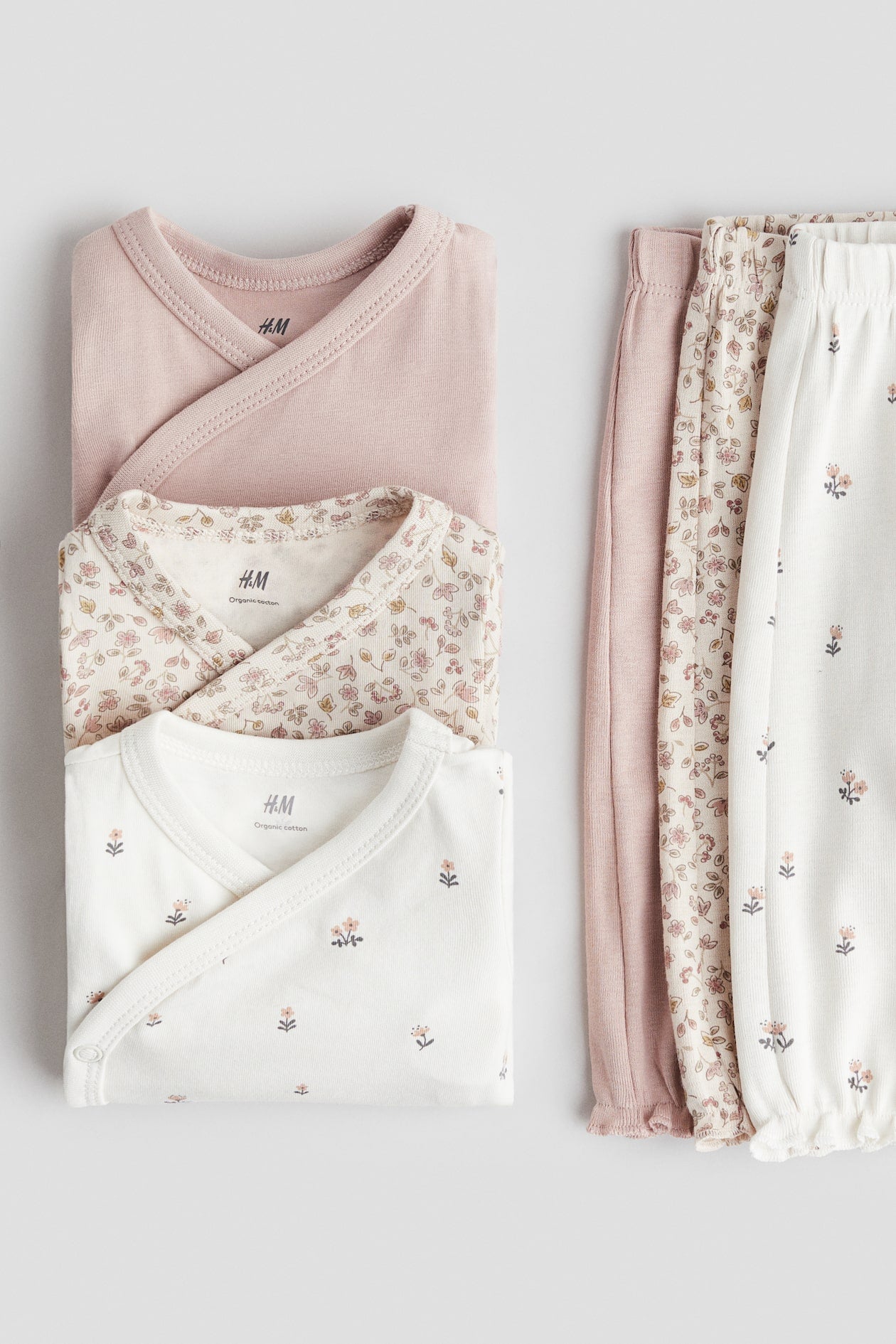 H&M 6-PIECE BODYSUIT AND TROUSERS SET