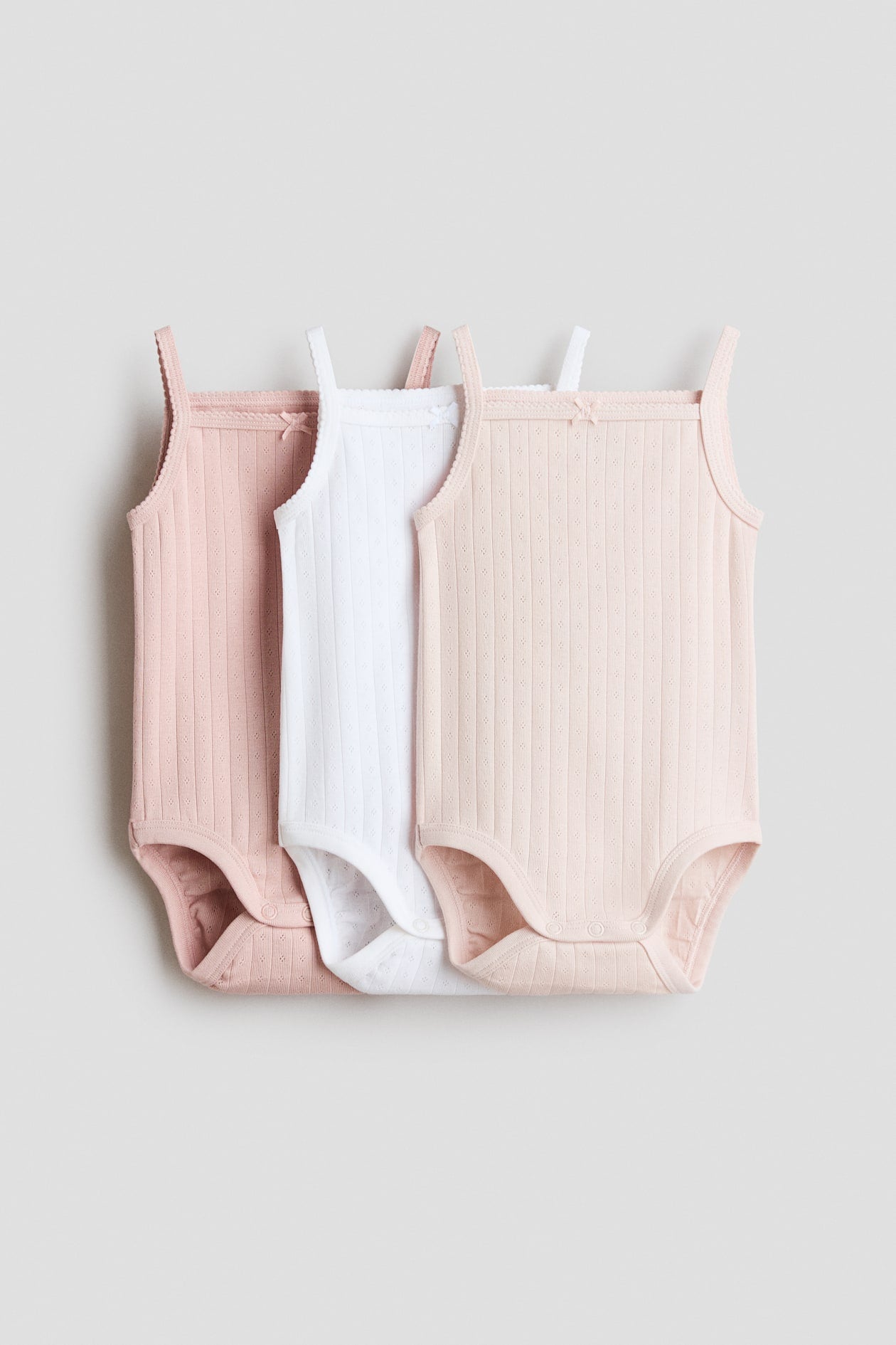 H&M 3-Pack Pointelle Bodysuits