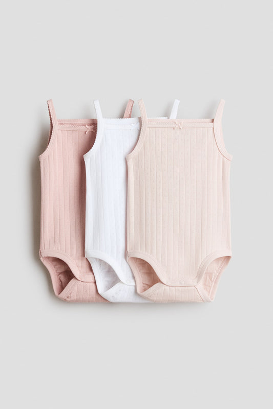 H&M 3-Pack Pointelle Bodysuits