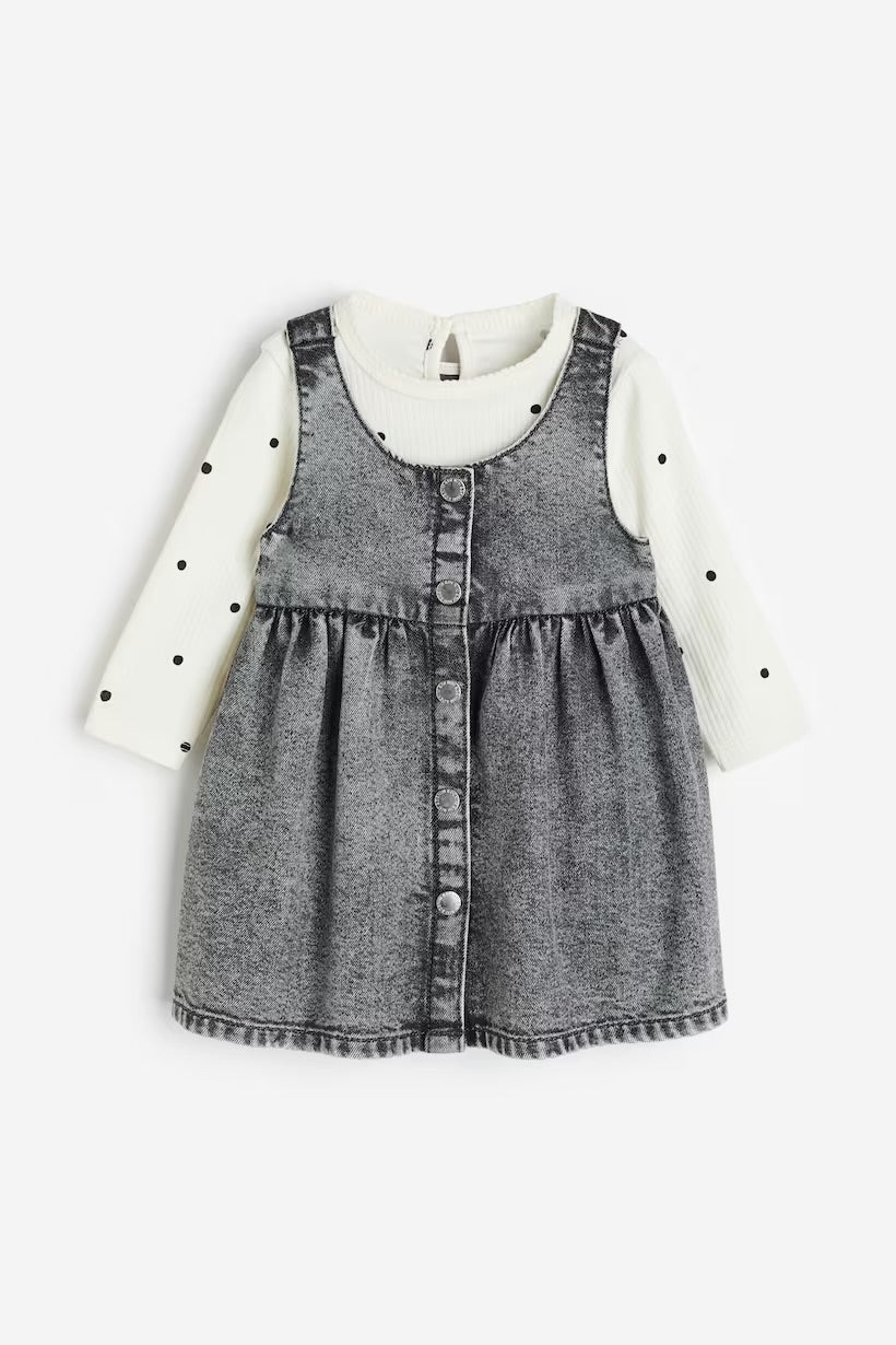 2 pieces top and dress set