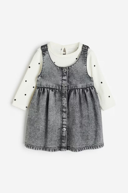 2 pieces top and dress set