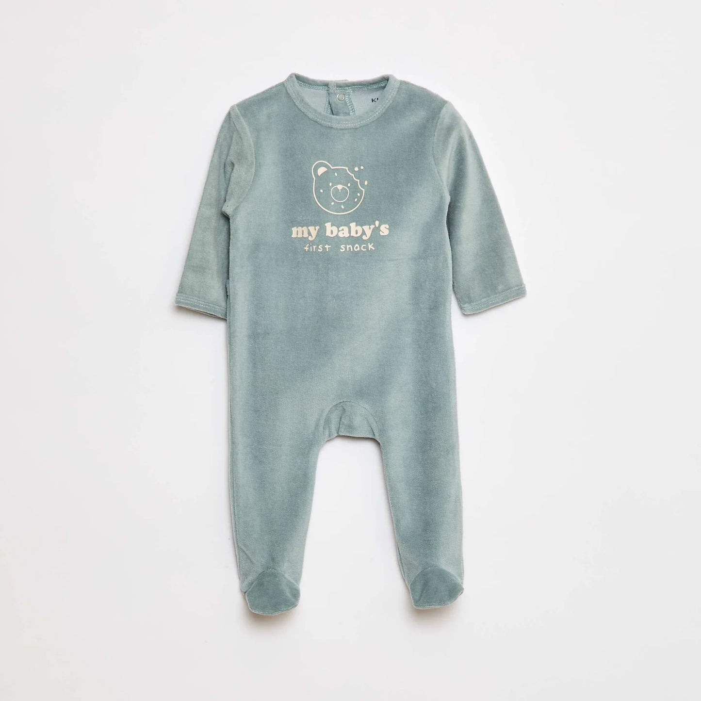 Fleece sleepsuit with feet