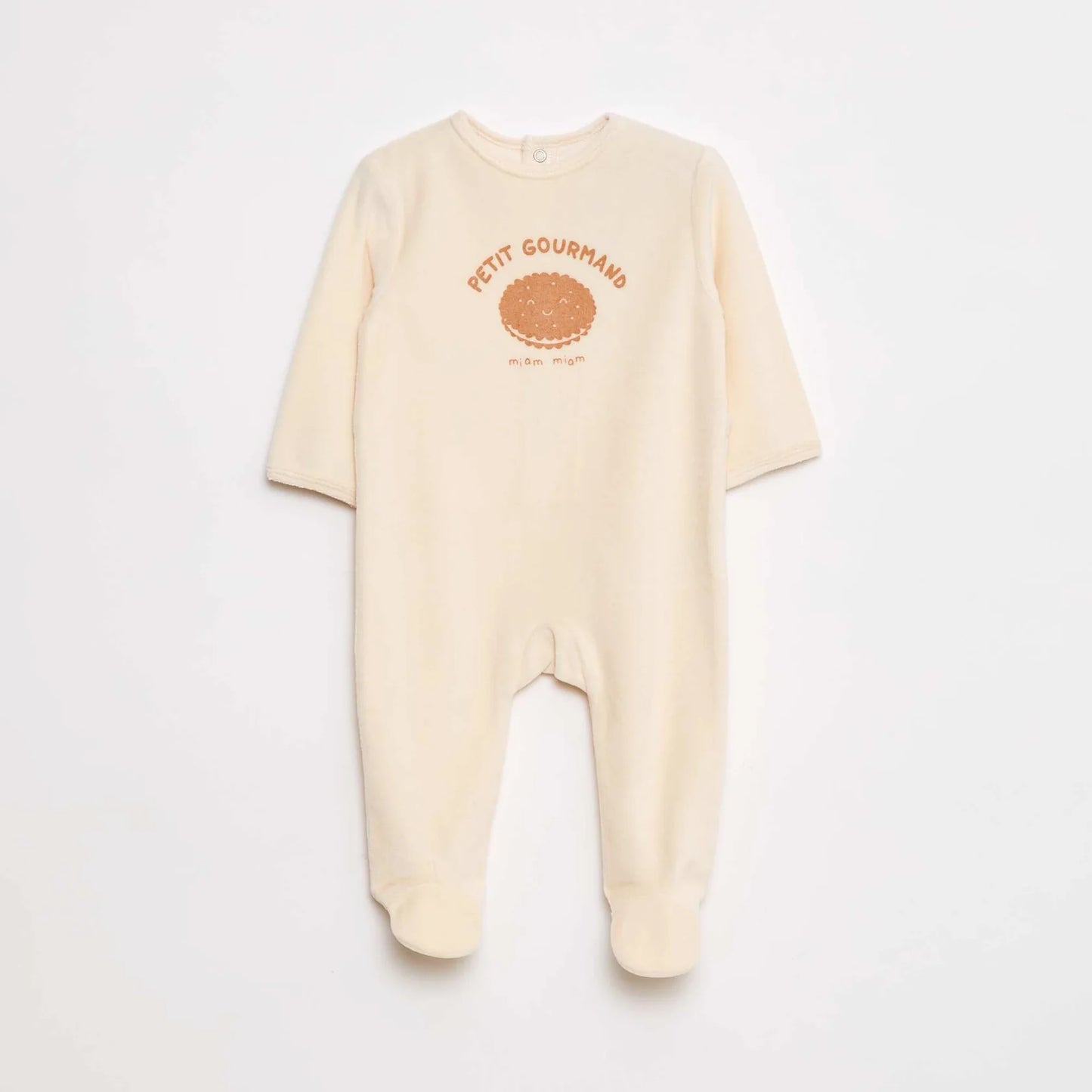 Fleece sleepsuit with feet