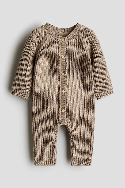 Knitted romper suit