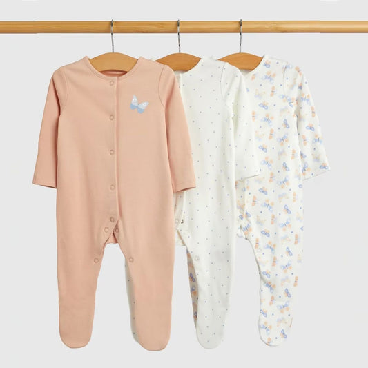 3 pieces sleepsuit-Butterfly