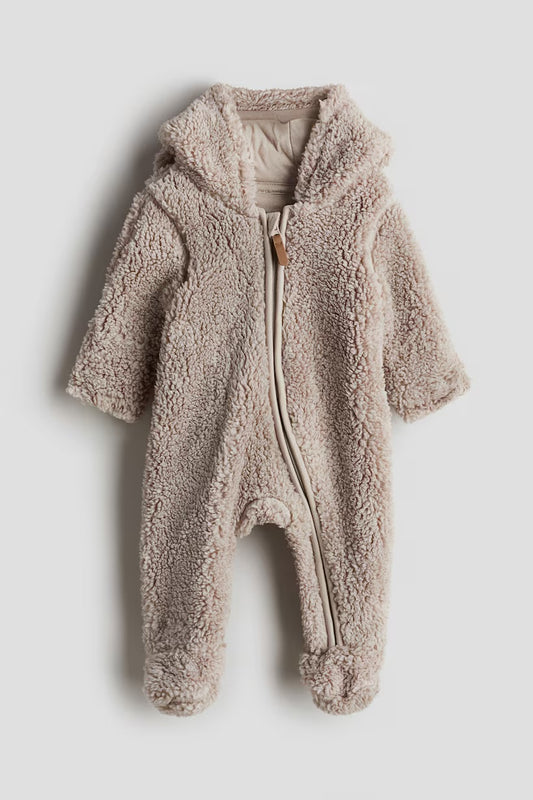 Pile pram suit