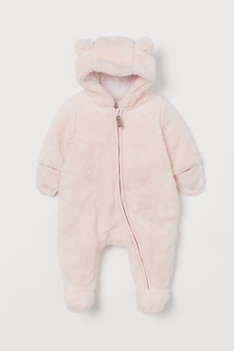 Pile pram suit
