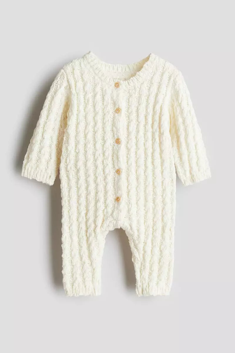 Cotton boucle romper suit