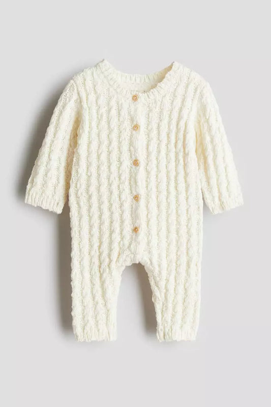 Cotton boucle romper suit