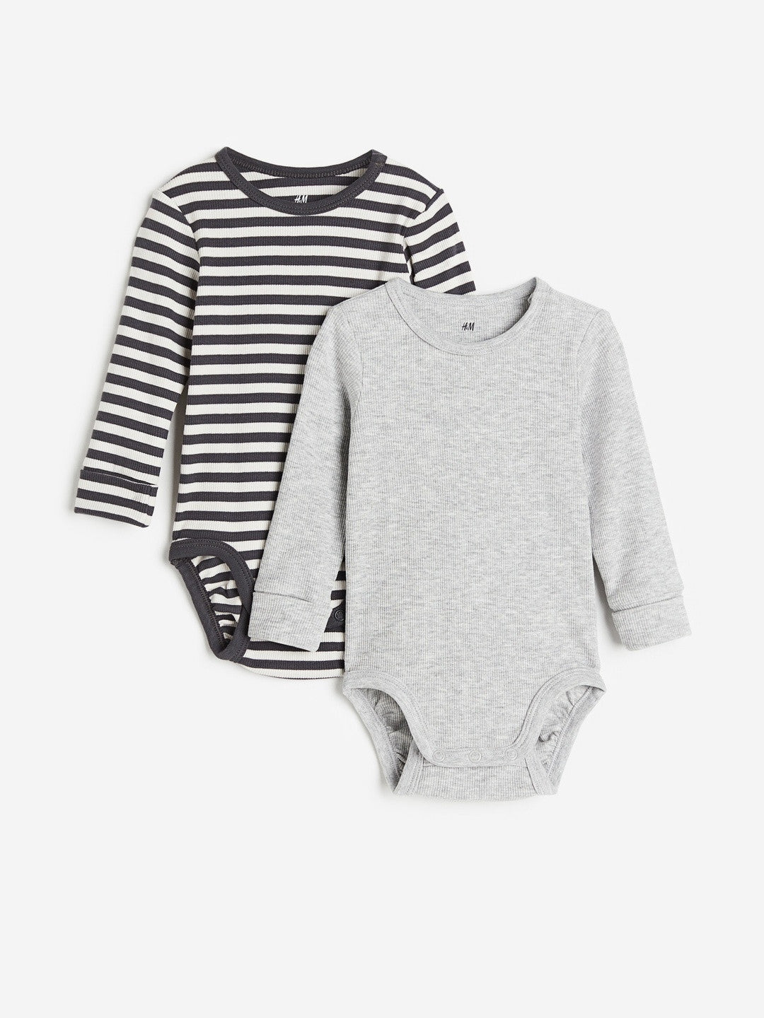 2 pieces ribbed bodysuits