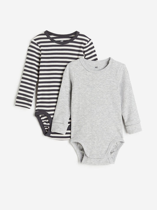 2 pieces ribbed bodysuits